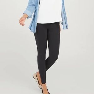 SPANX Ponte Ankle Leggings Size Medium Athleisure Minimalist Modern Slimming
